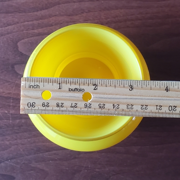 Yellow Clear Cased Glass Vintage MCM Åseda Glasbruk Vase by Bo Borgstrom Sweden - Picture 7 of 8